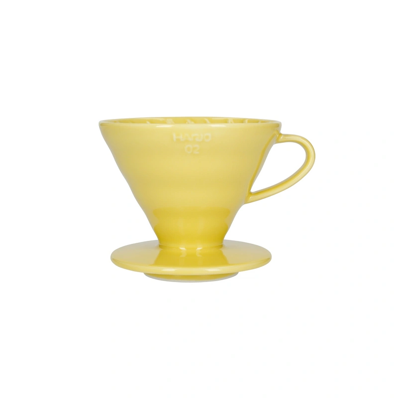 Hario V60-02 Keramický Coffee Dripper žltý