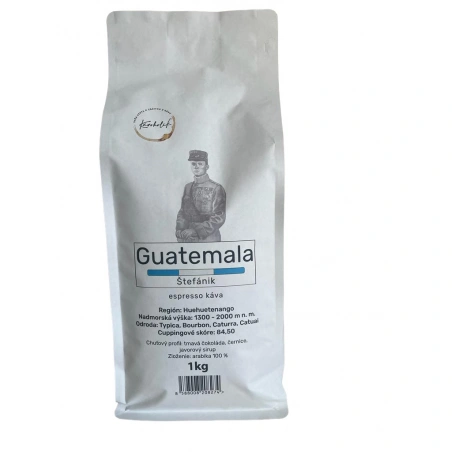 KÁVOHOLIK, káva Štefánik - Guatemala, 100% arabika