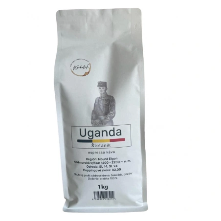 KÁVOHOLIK, káva Štefánik - Uganda, 100% arabika