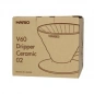 Hario V60-02 Keramický Coffee Dripper modrý + filtre V60 40ks
