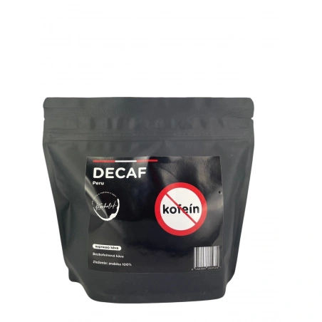 KÁVOHOLIK, bezkofeínová káva, DECAF Peru 250g, zrno