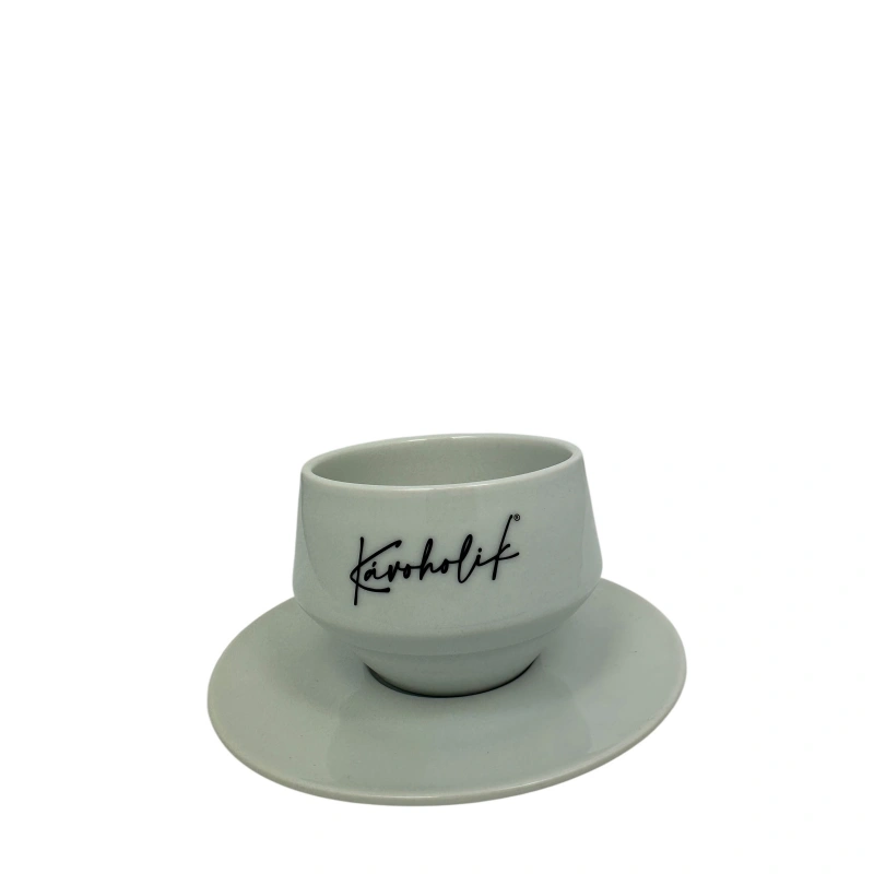Šálka na kávu s podšálkou KÁVOHOLIK Club house, latte, 310ml