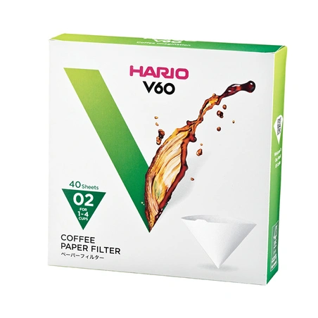 Hario papierový filter, V60-02 dripper 40ks 