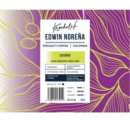 KÁVOHOLIK, Kolumbia, Edwin Norena, Caturra, Honey, Gulupa Co-Ferm