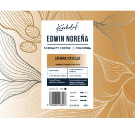 KÁVOHOLIK, Kolumbia, Edwin Norena, Caturra Castillo, Honey, Cinnamon Co-Ferm