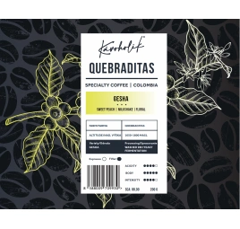 KÁVOHOLIK, Kolumbia, Quebraditas, Gesha, Washed