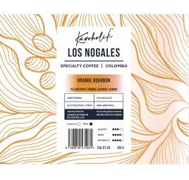 KÁVOHOLIK, Kolumbia, Los Nogales, Orange Bourbon, Drying with Flowers