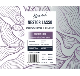 KÁVOHOLIK, Kolumbia, Nestor Lasso, Bourbon Sidra, natural
