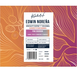 KÁVOHOLIK, Kolumbia, Edwin Norena, Pink Bourbon, Mossto recirculated, Competition