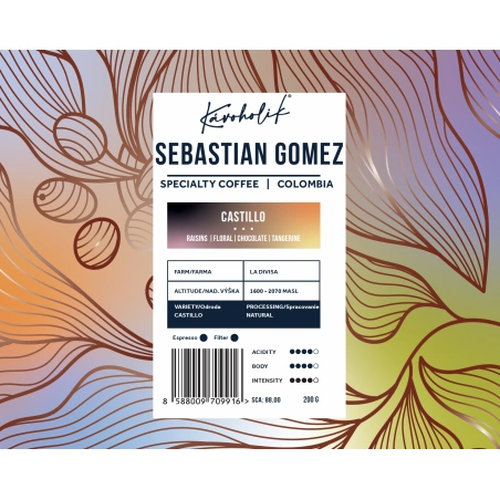 KÁVOHOLIK, Kolumbia, Sebastian Gomez, Castillo natural