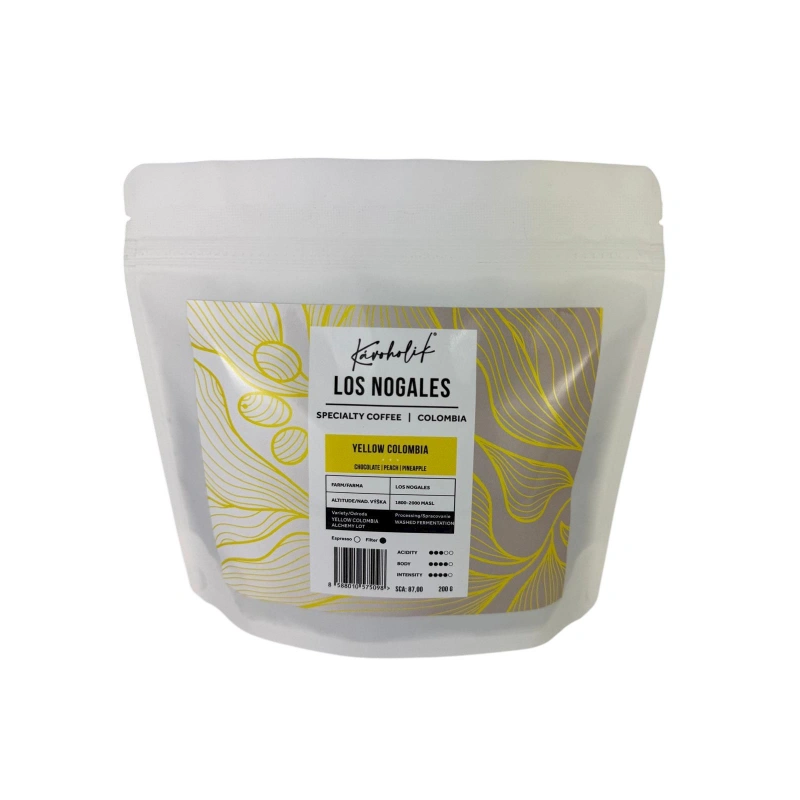 KÁVOHOLIK, Kolumbia, Los Nogales, Yellow Colombia Alchemy Lot, Washed KÁVOHOLIK, Kolumbia, Los Nogales, Yellow Colombia Alchemy Lot, Washed