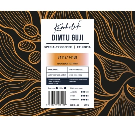 KÁVOHOLIK, Etiópia, Dimtu Guji, washed, zrnková káva