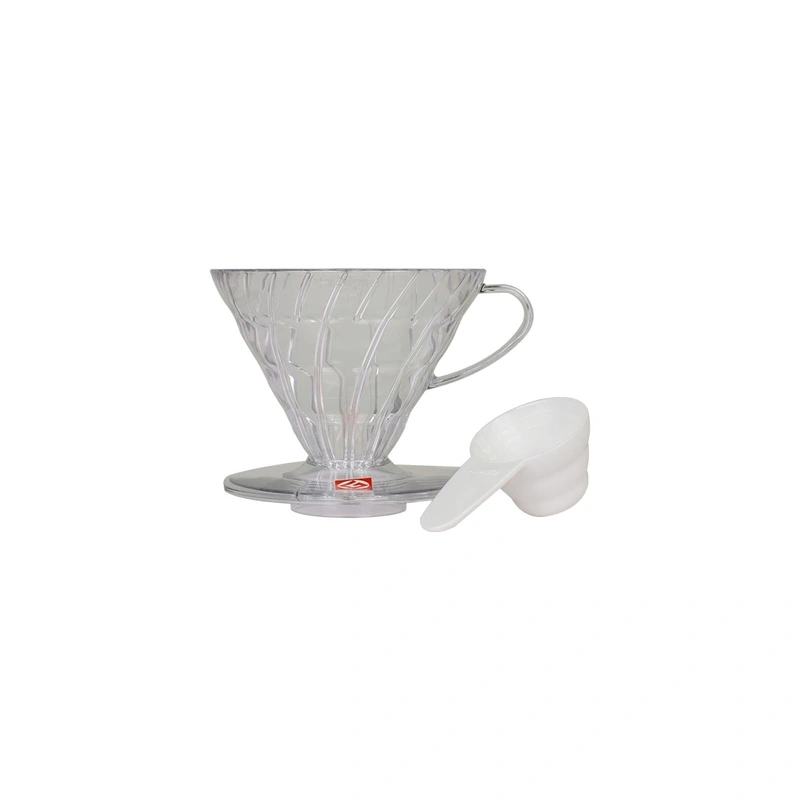 Hario V60-02 Plastový Coffee Dripper číry
